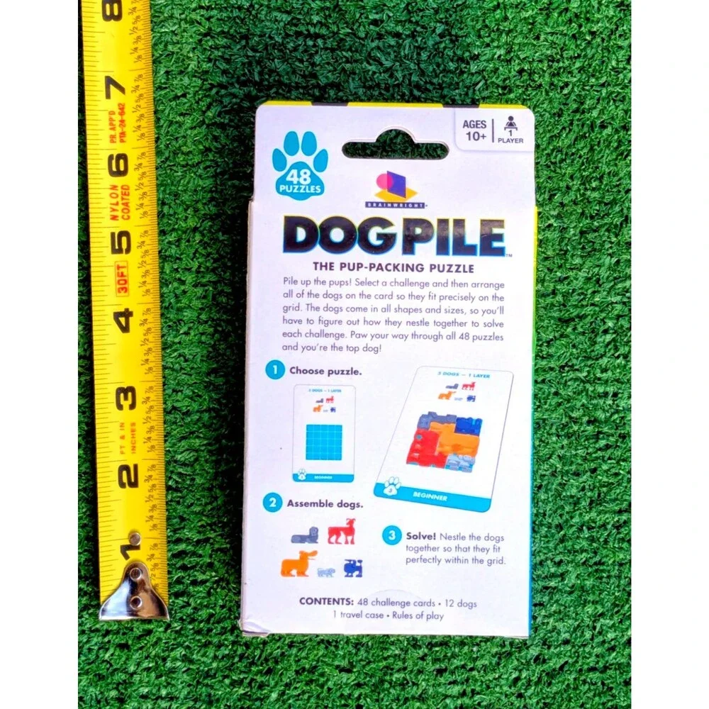 Dog Pile Game The Pup Packing Puzzle 48 Pieces Brainwright Toy Pack NIB